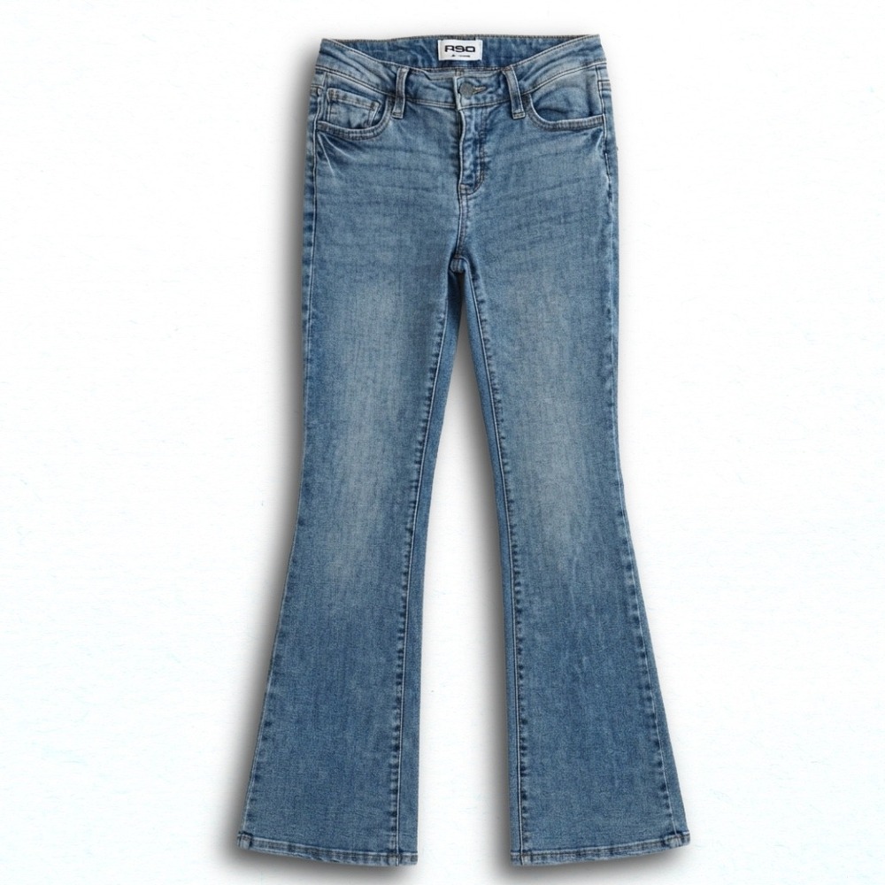 RSQ Womens Low Rise Flare Jeans Size 25 Medium Wash Denim Blue Pants